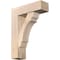 Ekena Millwork Olympic Block Smooth Bracket w/ Offset Brace, Douglas Fir, 7 1/2"W x 24"D x 32"H BKT0806X24X32OLY05SDF - alternate 1